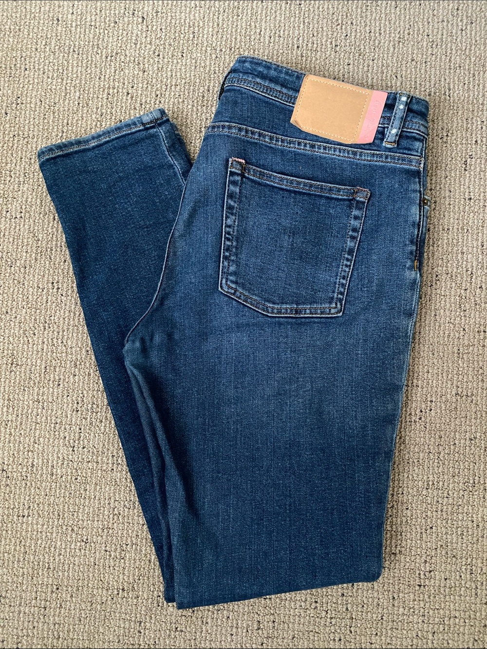 Acne Studios Blå Konst cropped skinny jeans W31 L34